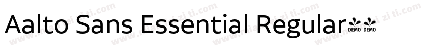 Aalto Sans Essential Regular字体转换